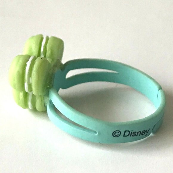 Disney Mickey Mouse Ears Ring Size 5 6 7 Macaroon Snacks Green Aqua - Picture 10 of 11